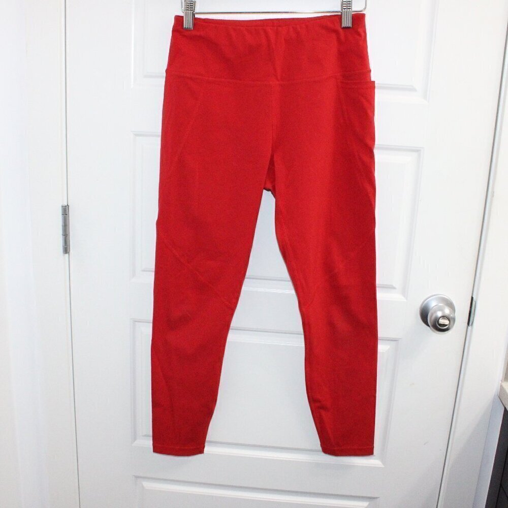 3/$30 Sweaty Betty POWER Leggings size Small 7/8 Length 24' inseam Red